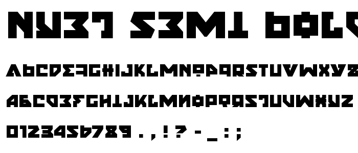 Nyet Semi-Bold font
